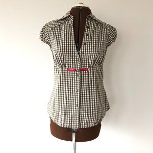 Miss Sixty Gingham Fitted Top